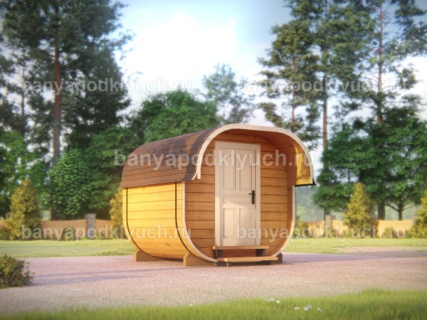 Баня бочка 2,3 на 2 м
